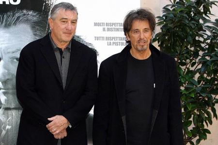 Sehen sie sich wirklich ähnlich? Al Pacino (re.) und Robert de Niro bei der Italien-Premiere des gemeinsamen Films 