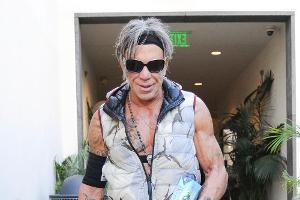 Mickey Rourke Anfang November nach einem Restaurantbesuch in L.A.