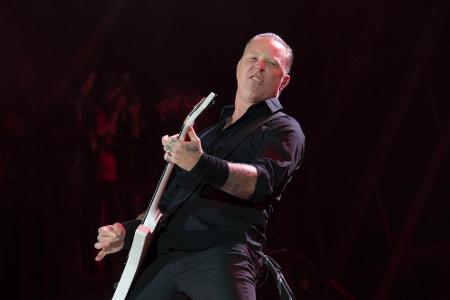 Metallica-Frontmann James Hetfield auf dem Glastonbury-Festival 2014