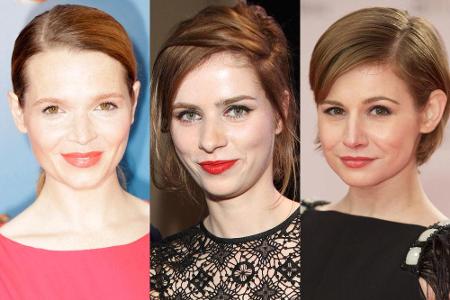 Karoline Herfurth, Nora Tschirner und Josefine Preuß (v.li.) bei Filmpremieren