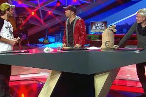 Bei der Probe zu "Willkommen bei Mario Barth" knallt es zwischen Henssler, Barth und Cantz (v.l.n.r.)