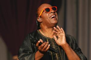 Stevie Wonder bei einer Performance auf einem Londoner Festival