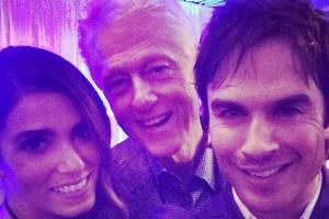 Nikki Reed, Bill Clinton und Ian Somerhalder