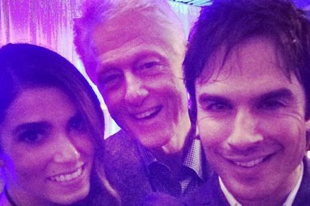 Nikki Reed, Bill Clinton und Ian Somerhalder