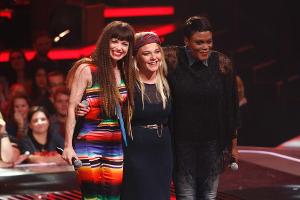 Wer schafft es in die Live-Clashes? Blue MC (v.l.), Charley Ann Schmutzler und Marion Campbell geben alles