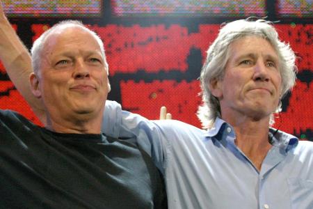 Die Köpfe von Pink Floyd: David Gilmour und Roger Waters