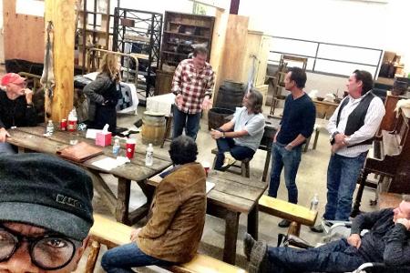 Samuel L. Jackson hat Spaß bei den Proben zum neuen Kinostreifen 