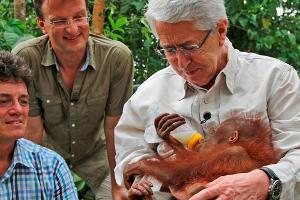 Frank Elstner begab sich auf Borneo auf die Spuren der Orang-Utans