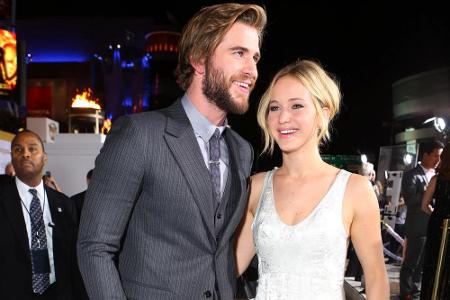 Liam Hemsworth und Jennifer Lawrence bei der 