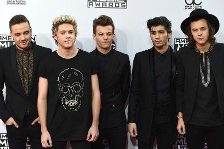 Liam Payne, Niall Horan, Louis Tomlinson, Zayn Malik und Harry Styles (v.li.) bei den American Music Awards