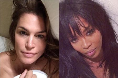 Natürliche Schönheiten: Cindy Crawford (l.) und Naomi Campbell