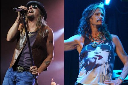 Kid Rock (l.) und Steven Tyler (r.)