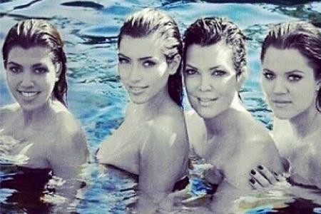 Der Kardashian-Clan kann sich Oben ohne sehen lassen