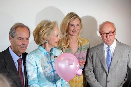 Prof. Dieter Stolte (ZDF-Intendant a.D.), Isa Gräfin von Hardenberg, Designerin Jette Joop und Hans-Erich Bilges