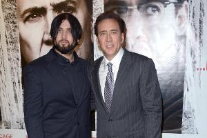 Weston Cage und Vater Nicolas Cage bei einer Premier in London