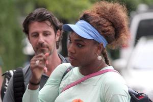 Tennis-Star Serena Williams mit Freund und Trainer Patrick Mouratoglou