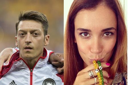 Mesut Özil und Jana Ina Zarrella spenden Trost