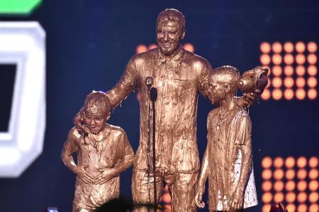 David Beckham und seine Söhne bei den 