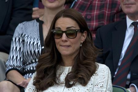 Richtig spannend! Beim Tennis in Wimbledon hatte Herzogin Kate ihr Minenspiel kaum noch unter Kontrolle