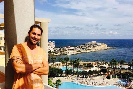 David Garrett sonnt sich auf Malta