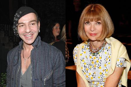 Mode-Experten unter sich: John Galliano und Anna Wintour