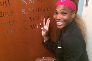 Serena feiert ihren dritten Sieg