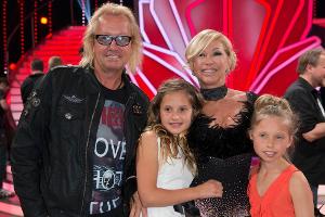 Familie Geiss beim Fototermin nach dem Viertelfinale von RTL "Let's Dance" in den Kölner MMC Stuidos im Mai 2014