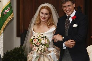 Das Hochzeitspaar: Maria Theresia von Thurn und Taxis und Hugo Wilson