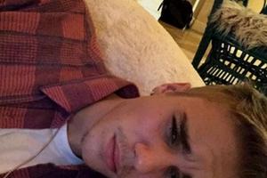 Erschöpfter Selfie-Fan: Justin Bieber