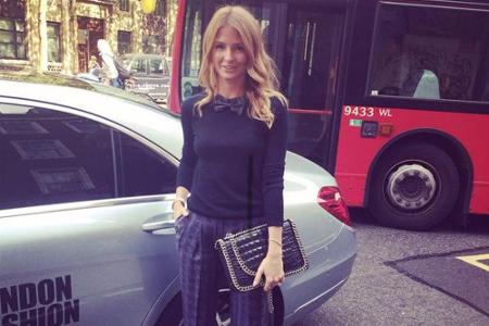 Millie Mackintosh auf dem Weg zur Londoner Fashion Week