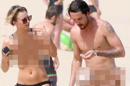 Kaley Cuoco und Ryan Sweeting wie Gott sie schuf... Na ja, fast.