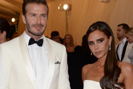 David und Victoria Beckham auf dem roten Teppich der MET Gala 2014