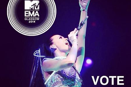 Sängerin Katy Perry träumt von den EMAs