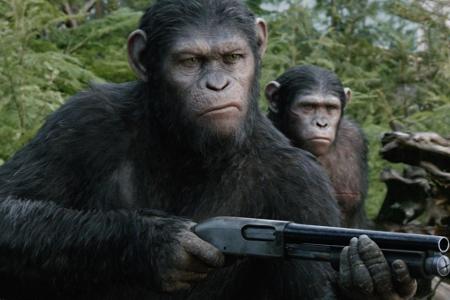 Caesar, gespielt von Andy Serkis, in 