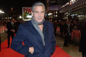 George Clooney bei der Premiere von "Monuments Men" in London