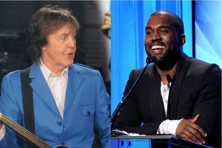 Eventuell bald zusammen im Studio: Paul McCartney und Kanye West