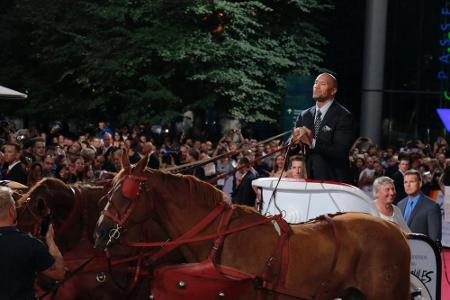 Gebührender Empfang: Dwayne 