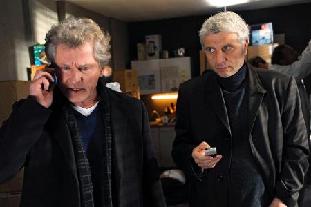 Kriminalhauptkommissare Ivo Batic und Franz Leitmayr am Tatort