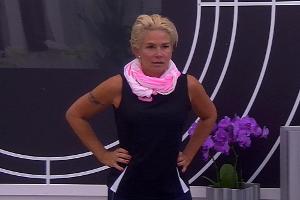 Der Besuch im Luxus-Loft war nur kurz: Claudia Effenberg musste wieder nach unten