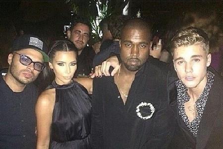 Justin Bieber feierte mit Kim Kardashian und Kanye West - aber ohne Orlando Bloom