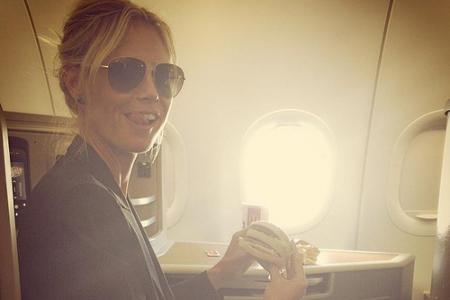 Heißhungerattacke? Heidi Klum und ein Burger