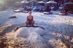 Toni Garrn entspannt zurzeit in der Karibik an der Küste von Mexiko