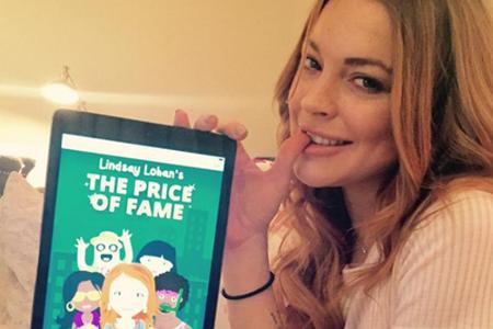Lindsay Lohan zeigt ihren Twitter-Followern, wie ihr neues Game aussieht