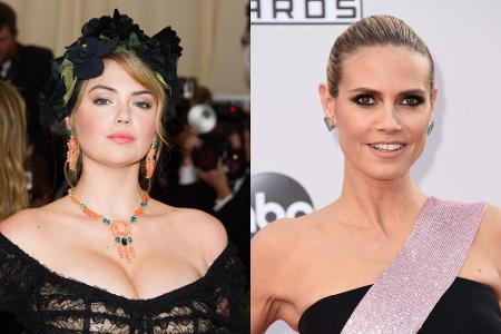 Kate Upton (li.) hat die Google-User 2014 mehr interessiert als Heidi Klum