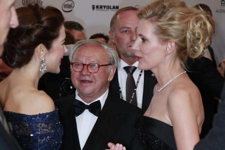 Smalltalk auf Augenhöhe: Kronprinzessin Mary von Dänemark (li.) und 