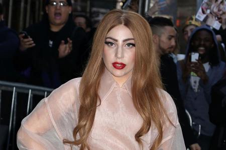 Da trug sie noch ein Geheimnis: Lady Gaga im April bei einer Veranstaltung in New York