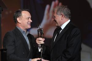 Das Erfolgsduo aus "Der Polarexpress": Tom Hanks (l.) und Robert Zemeckis