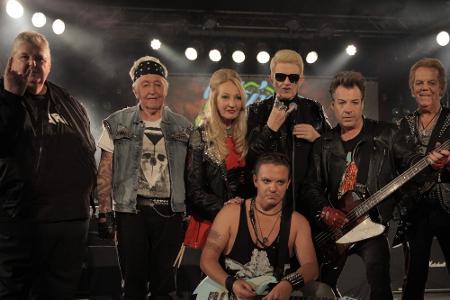 Sehen fast wie eine echte Rockband aus: Heino, Mross und Co.