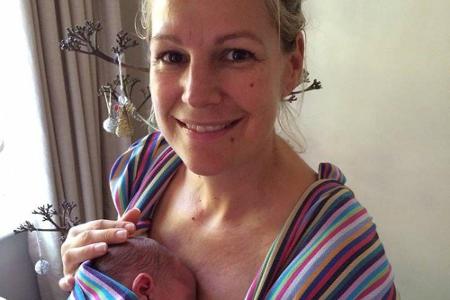 Sophie Schütt mit Söhnchen Lonzo Henry