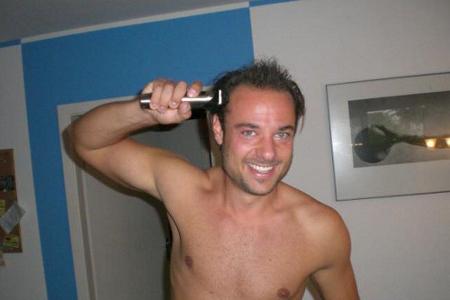 Christian Tews kurz vor dem Kahlschlag